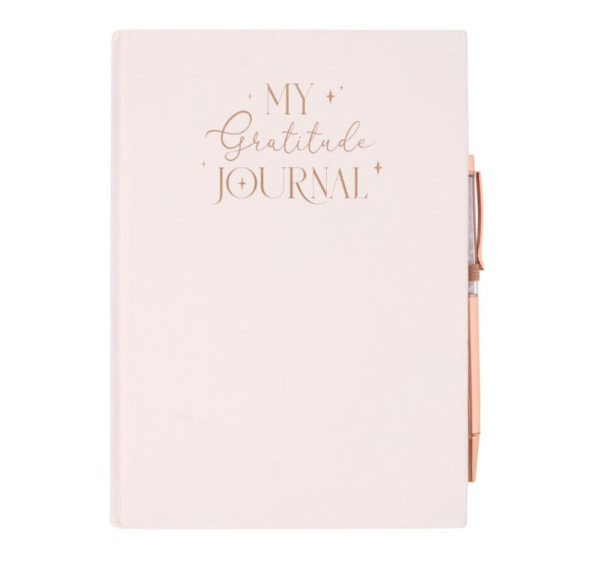 Gratitude Journal & Rose Quartz pen - itallbeginswithyou