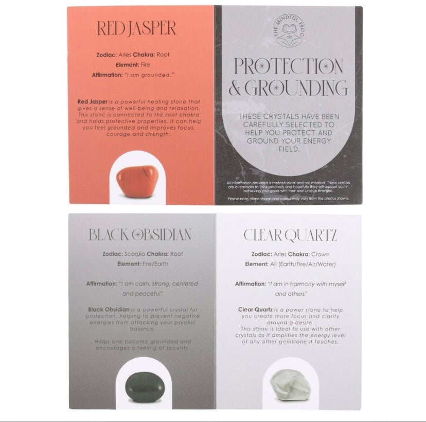 Protection & Grounding Healing Crystal Set - itallbeginswithyou