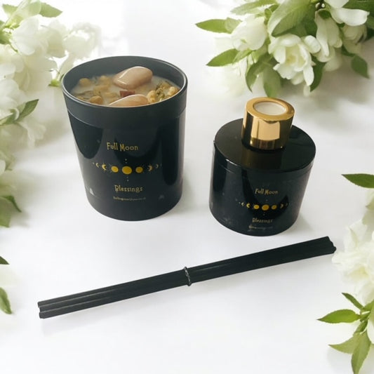 Full Moon Blessings Candle And Diffuser Set