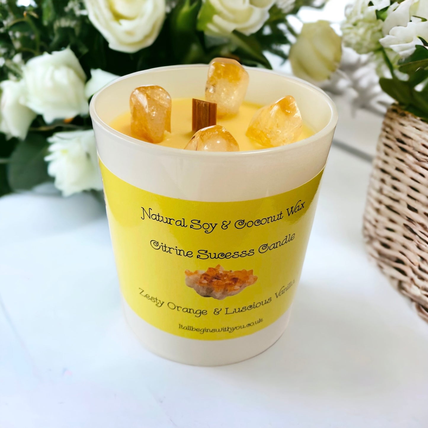 Citrine Success Candle - itallbeginswithyou