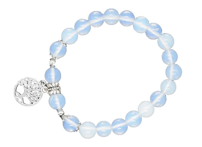 Opalite Power Bead Bracelet Tree Of Life - itallbeginswithyou