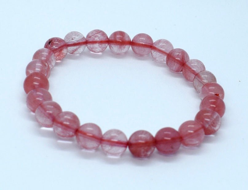 Cherry Quartz Power Beads Bracelet - itallbeginswithyou