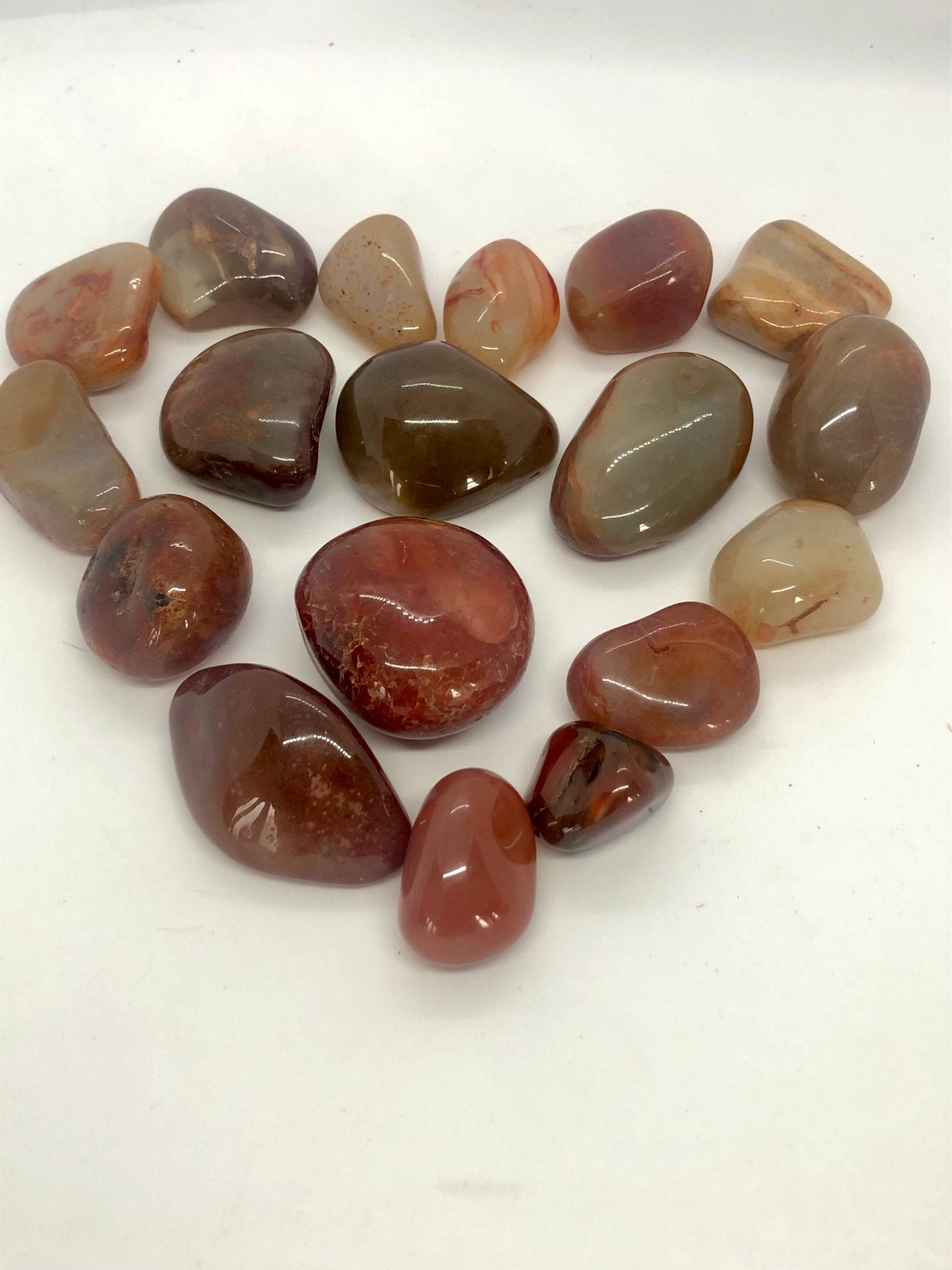 Carnelian river pebble - itallbeginswithyou