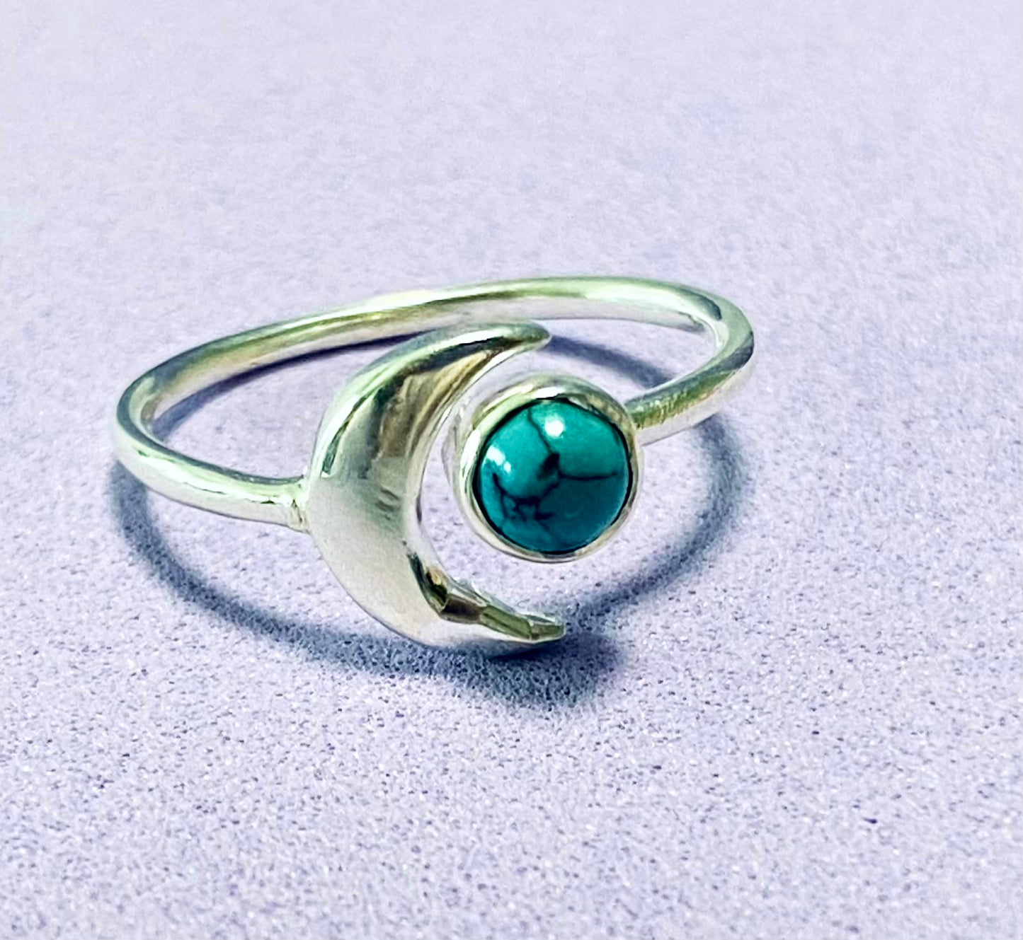 Sterling Silver Moon & Sun Ring