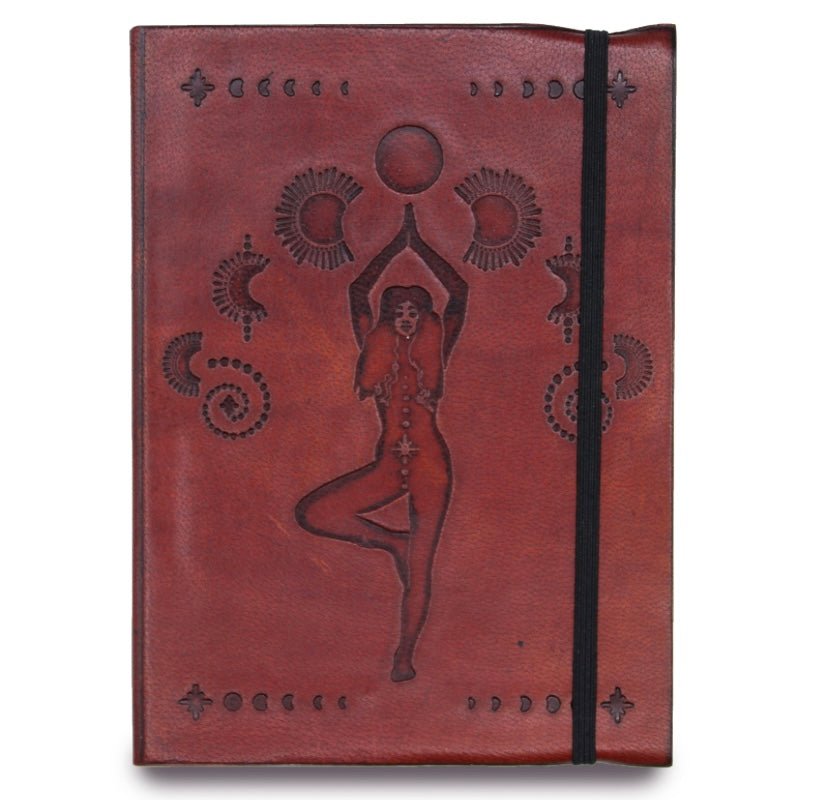 Cosmic Goddess Leather Journal - itallbeginswithyou