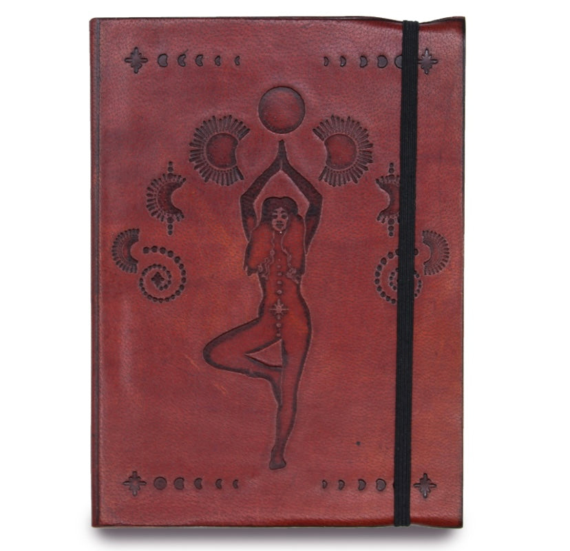Cosmic Goddess Leather Journal