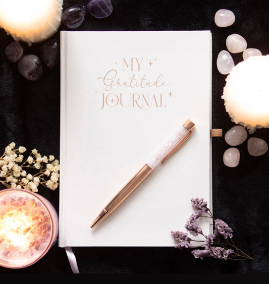 Gratitude Journal & Rose Quartz pen