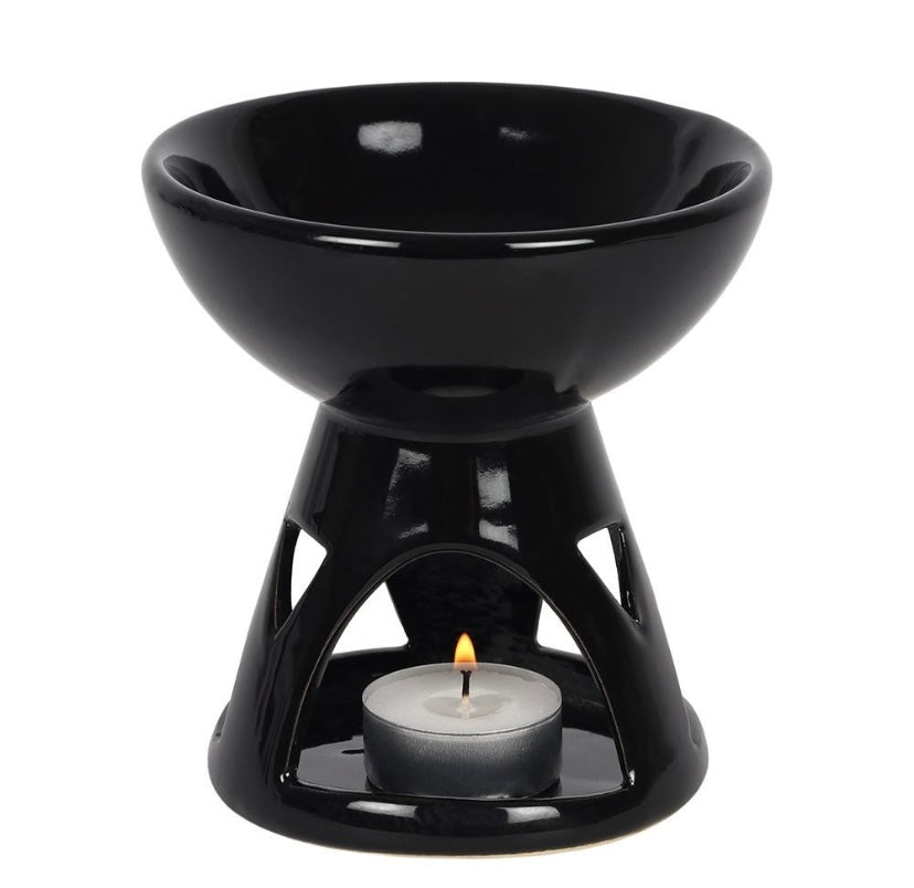 Black Deep Bowl Wax/Oil Burner - itallbeginswithyou