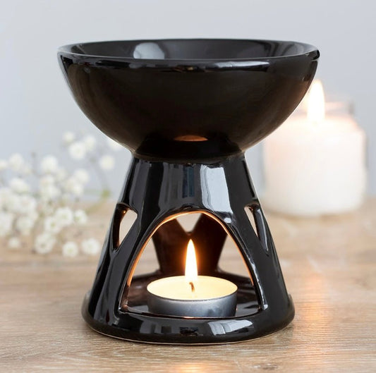 Black Deep Bowl Wax/Oil Burner - itallbeginswithyou