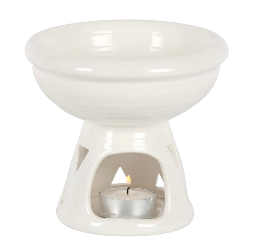 White Deep Bowl Wax/Oil Burner