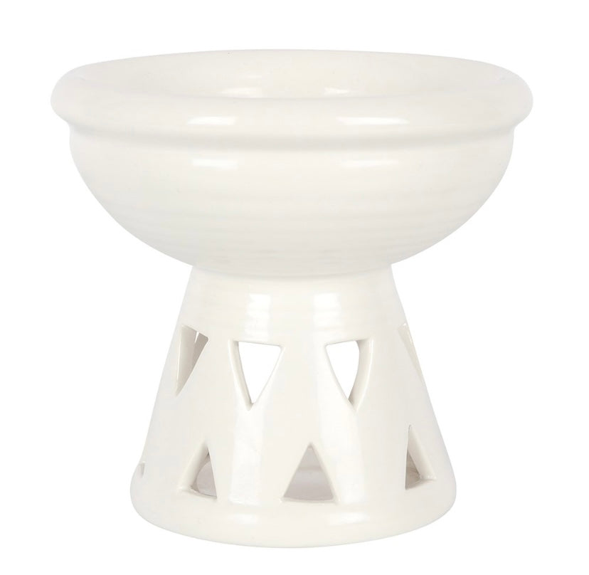 White Deep Bowl Wax/Oil Burner