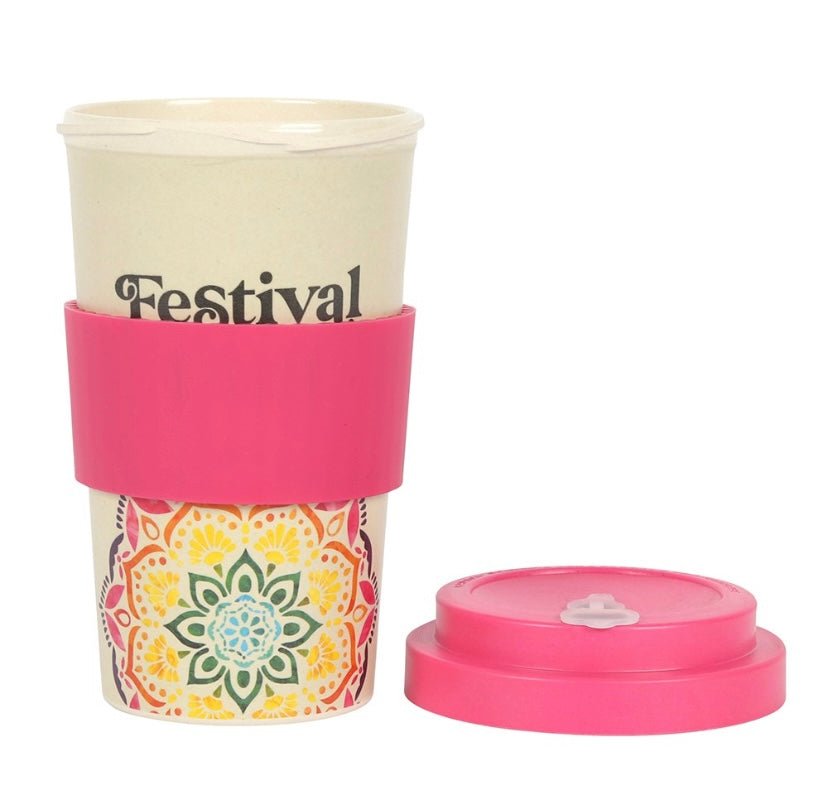 Festival Fuel Mandala Bamboo Eco Travel Mug - itallbeginswithyou