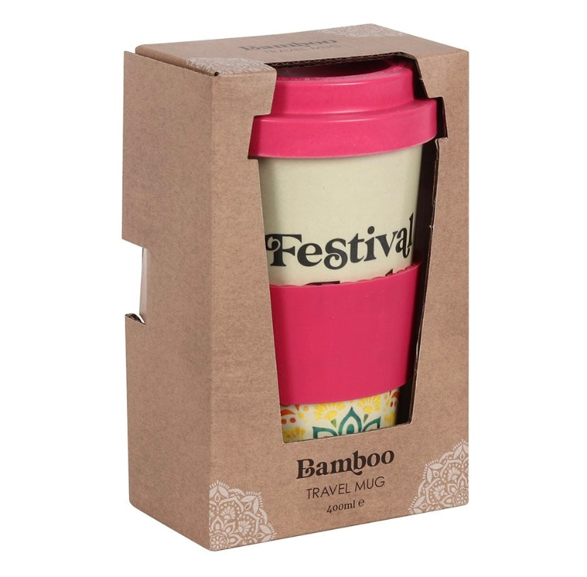Festival Fuel Mandala Bamboo Eco Travel Mug