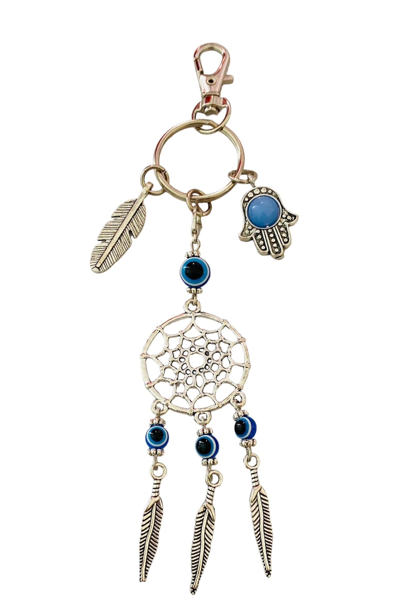 Evil Eye / Dream Catcher Keyring - itallbeginswithyou