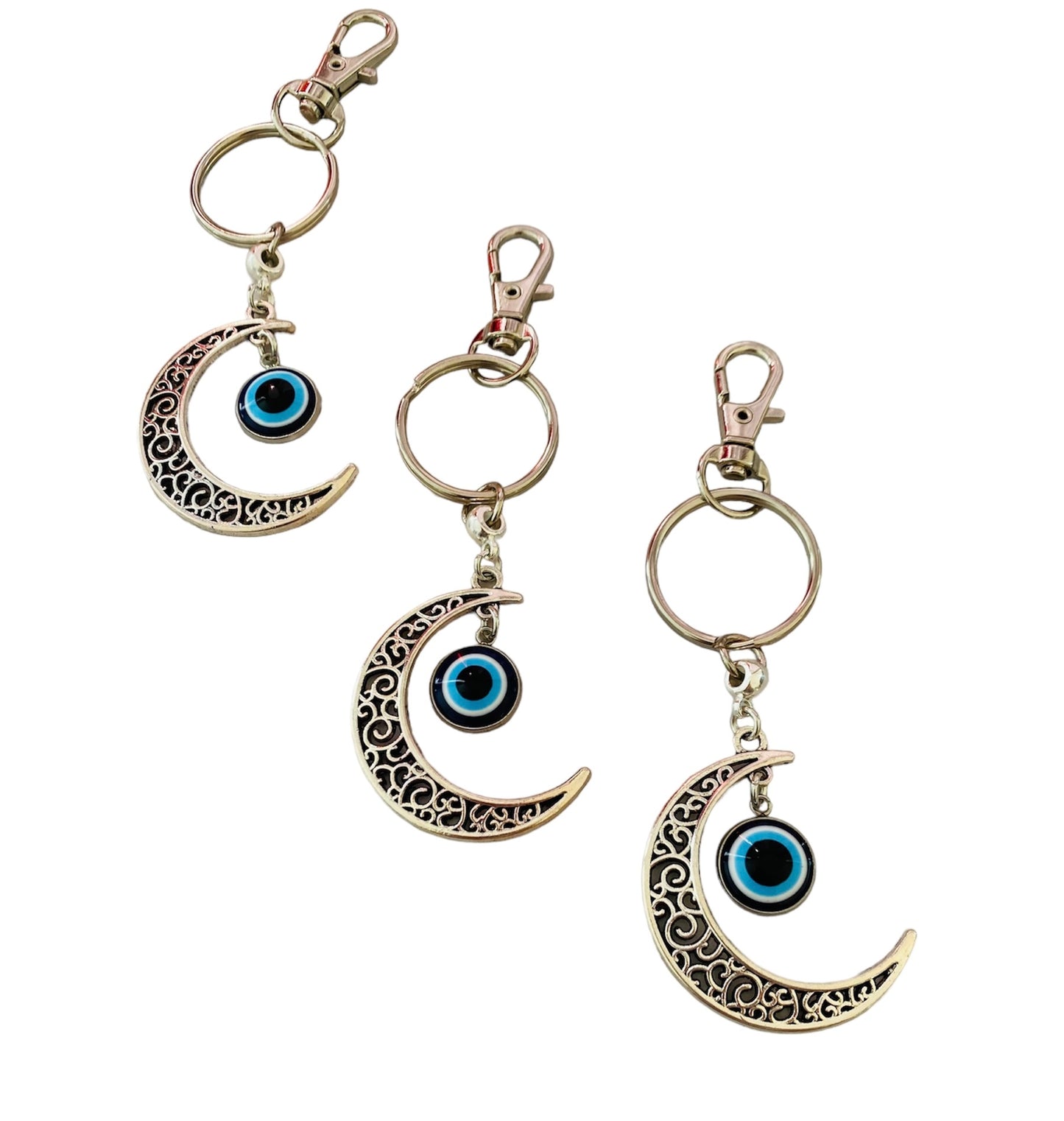 Evil Eye Moon Keyring - itallbeginswithyou