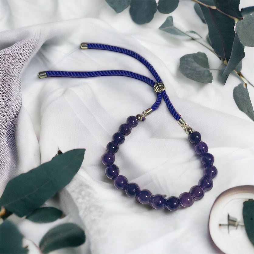 Amethyst Adjustable Bracelet - itallbeginswithyou