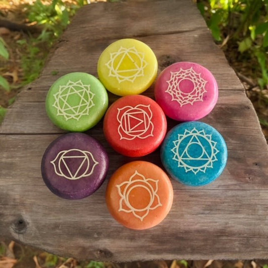 Chakra Meditation Stones Marble - itallbeginswithyou