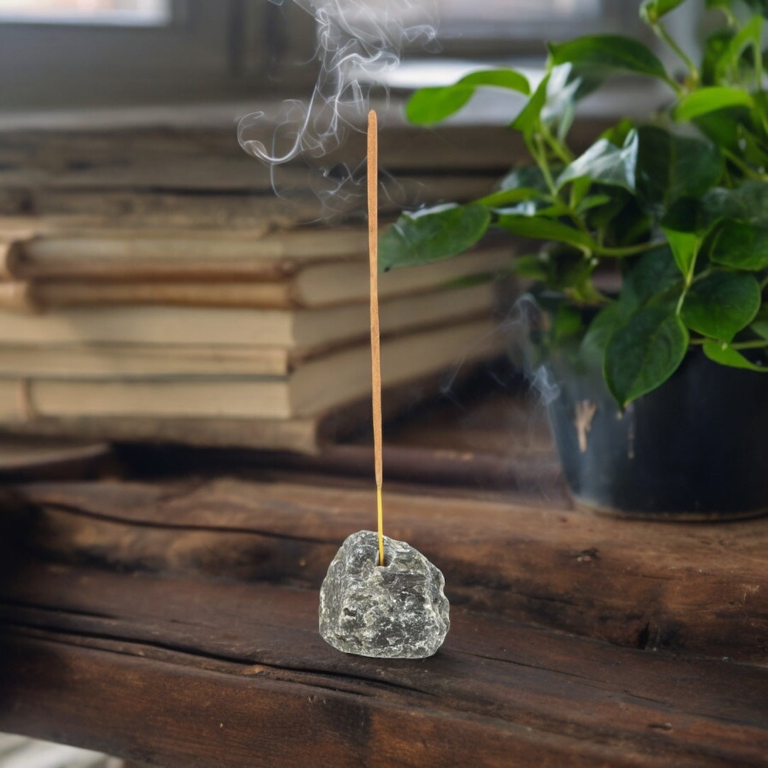 Labradorite Crystal Incense Stick Holder