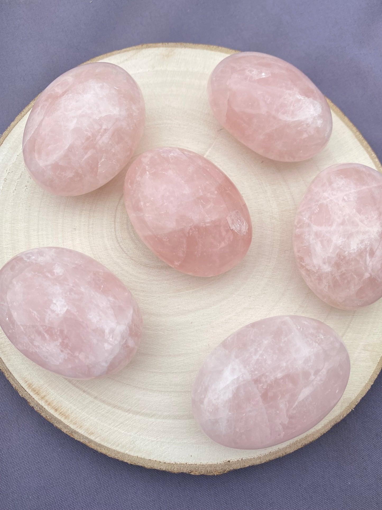 Rose Quartz Palm Stone