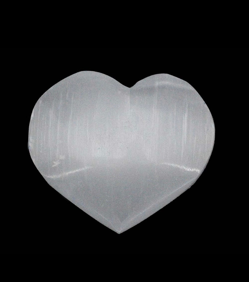 Mini Selenite Heart