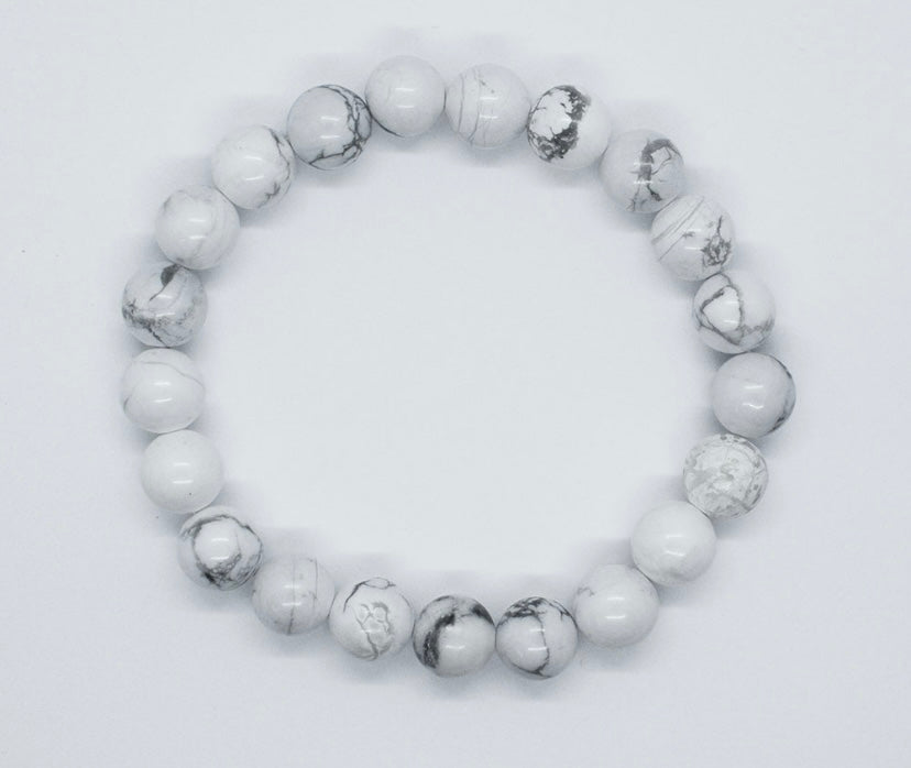 Howlite Power Beads Bracelet