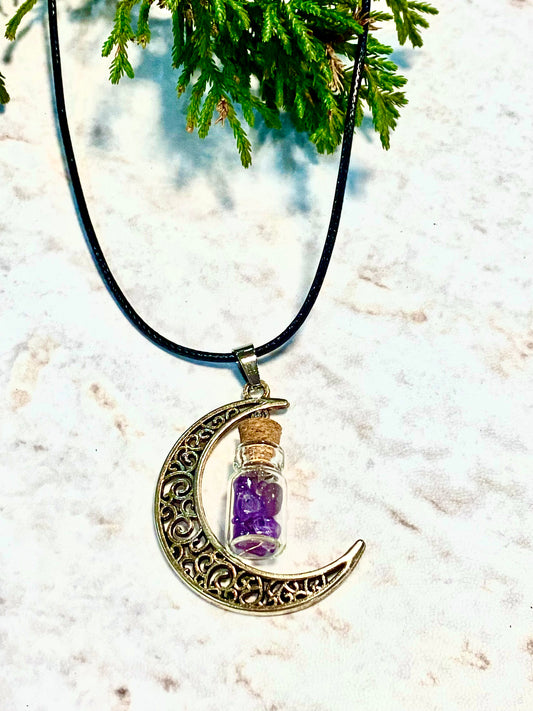 Moon Pendent Necklace